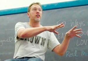 Reid Mihalko of ReidAboutSex.com lecturing at Brown University