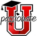 Passionate U logo of a red, collegiate letter U wearing a graduation cap