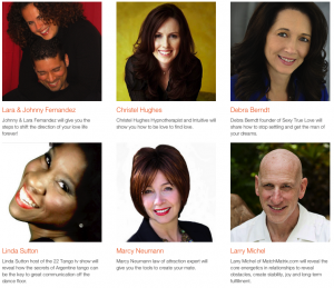 Headshot pics and short bios of Relationship Experts speaking along with sex and relationship expert Reid Mihalko in the 2012 Love On Purpose Telesummit