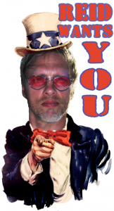 Sex and relationship expert Reid Mihalko photoshopped into an Uncle Sam "I Want You" poster