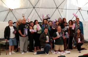 Reid Mihalko's 2014 Sex Geek Summer Camp group photo with camp sponsor CalExotics sex toy award winners