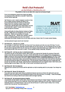 Thumbnail for sex and relationship expert Reid Mihalko of ReidAboutSex.com's Slut Protocol Checklist
