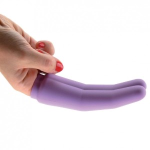 two purple lesbian sex toys