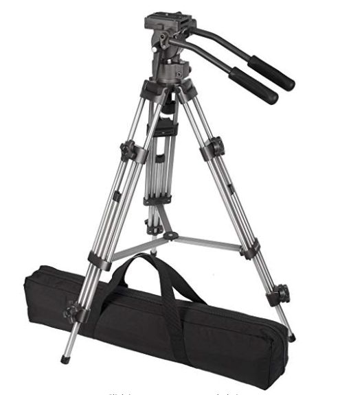 Ravelli AVTP Professional 65mm Video Camera Tripod with Fluid Drag Head
