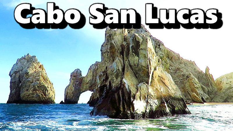 Classic postcard jpg of Cabo San Lucas Mexico