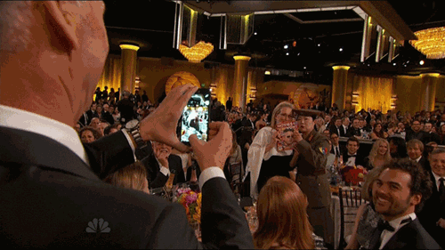 Academy Awards photobomb GIF