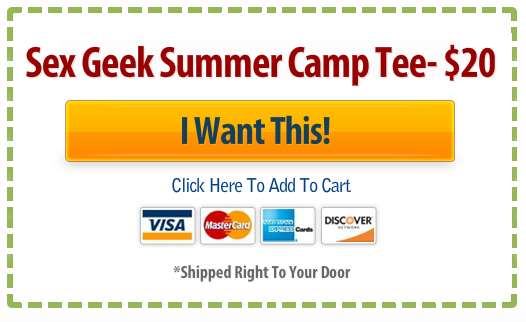 Buy Button for Reid Mihalko's Sex Geek Summer Camp t-shirt 