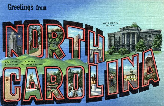 Image of Classic postcard from North Carolina