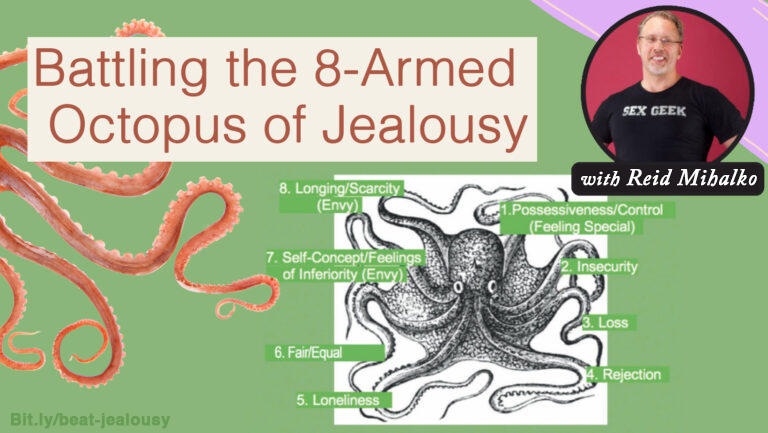 Promotional banner image for Reid Mihalko's Battling the 8-Armed Octopus of Jealousy workshop