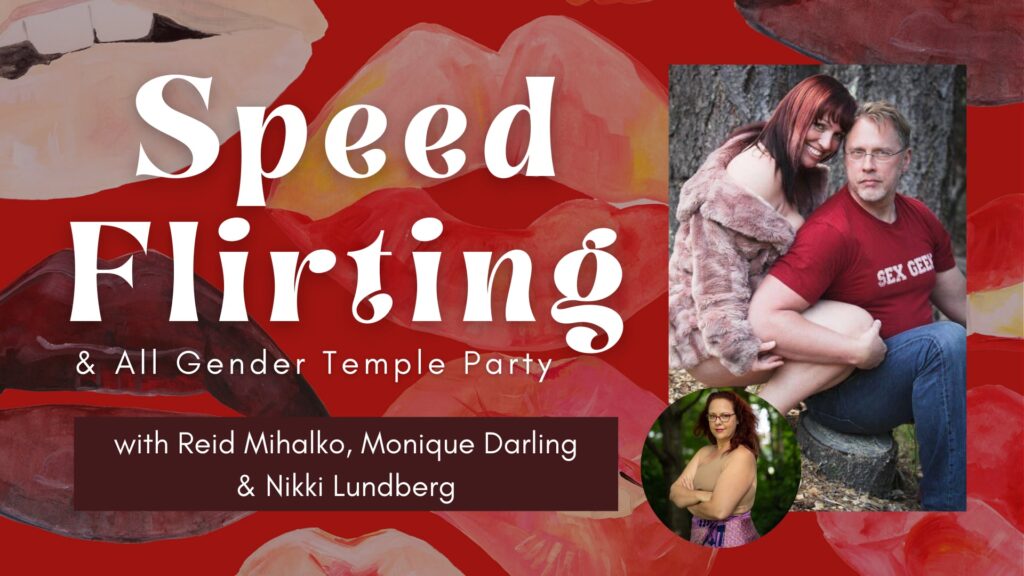 Event banner for Vegas Speed Flirting and All Gender Temple Party