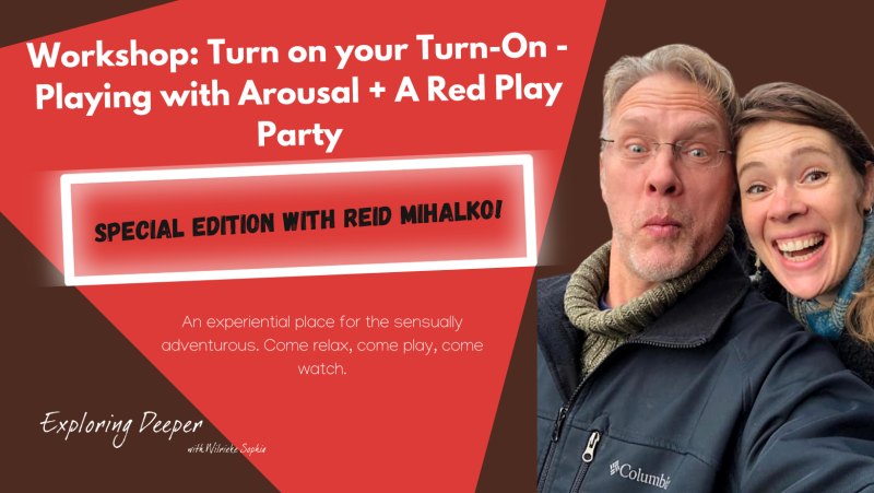 Event Banner for Playing with Arousal and Red Play Party