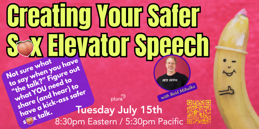 Event Banner for Creating Your Safer SexElevator Speech