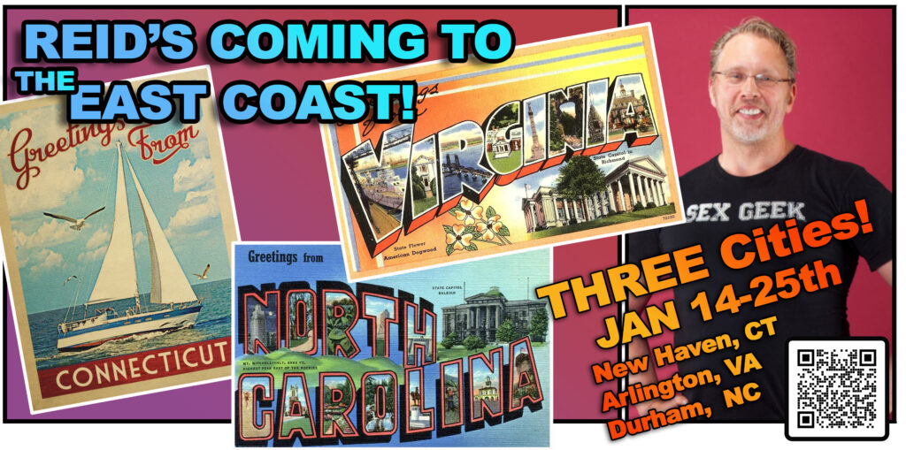Event Banner for Reid coming to the East Coast!