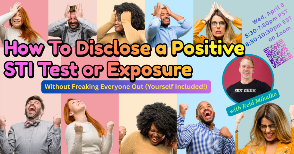 Event Banner for How To Disclose a Positive STI Test or Exposure