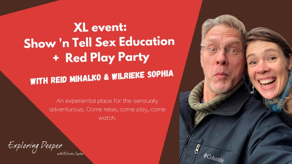 Event Banner for Show N Tell Sex Ed and Play Party