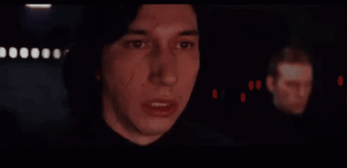 GIF of Kylo Ren screaming MORE from Star Wars