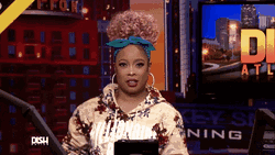 black woman clutching pearls GIF
